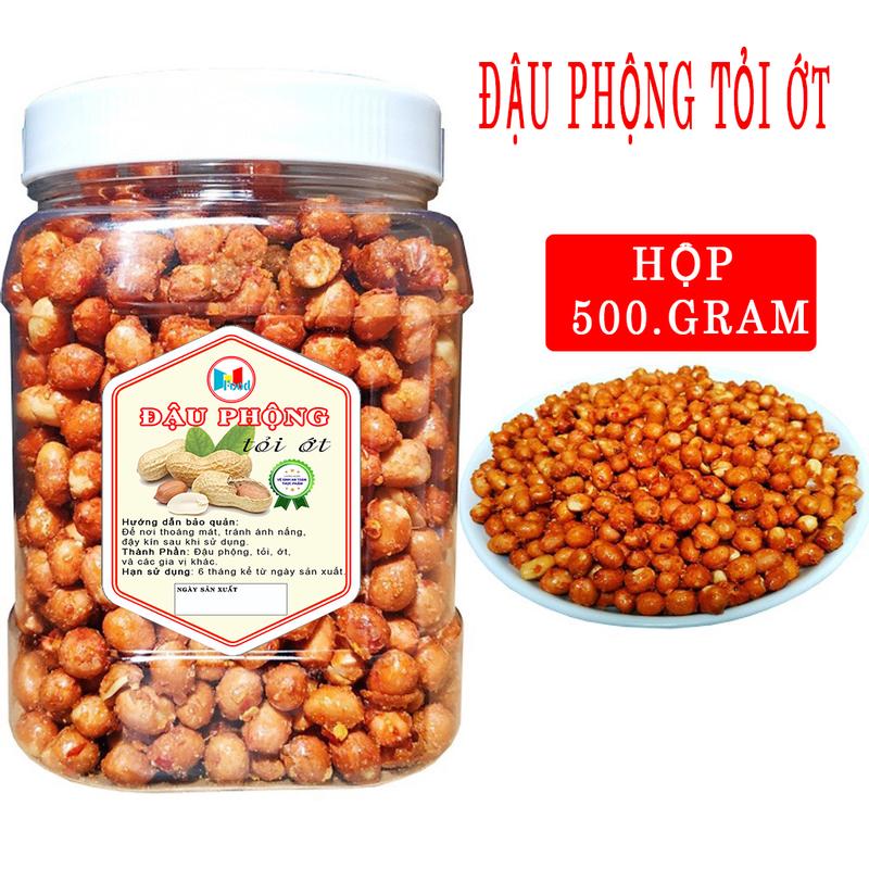 500.Gram Đậu Phộng Rang Tỏi Ớt - Cay Giòn Thơm Ngon - Đậm Vị