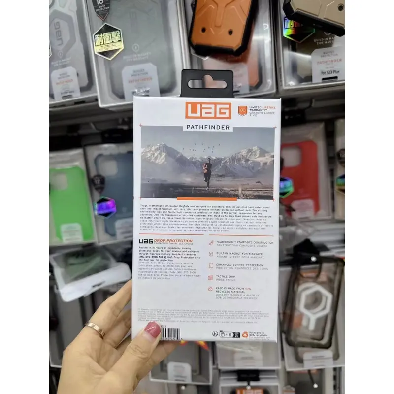 Ốp Pathfinder, UAG, Có Từ Tính, Dành Cho iPhone 16 Pro Max, iPhone 15 Pro Max, iPhone 14 Pro Max Và 13 Pro Max, Ốp Điện Thoại, Vỏ Bảo Vệ Trong Suốt Chắc Chắn, Trong Suốt, Bảo Vệ Tất Cả Các Hướng, Ốp Điện Thoại 8
