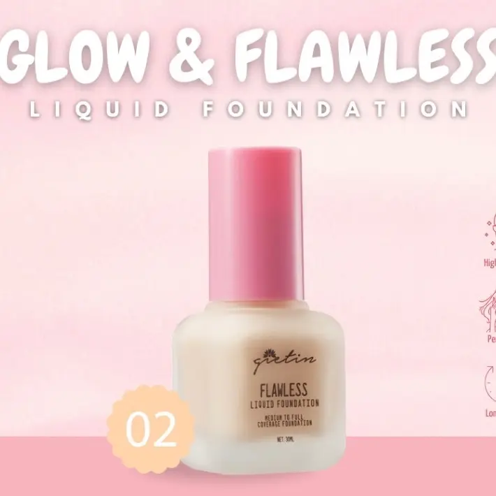 Gietin Foundation Glow & Flawless GT14 – Medium To Full Coverage 4