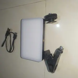 Lampu Selfie Portable RGB LED Full Color Multi Modes / Lampu Mini Jepit Handphone Kamera Laptop Serbaguna