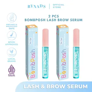 [2PCS] Bynads 2in1 Bombposh Serum Bulu Mata dan Alis Lash and Brow Serum 5ml Bynads Waterbased Serum Menebalkan Menumbuhkan Alis Eyelash Brow Serum Penumbuh Bulu Mata dan Alis By Bombposh Bynads