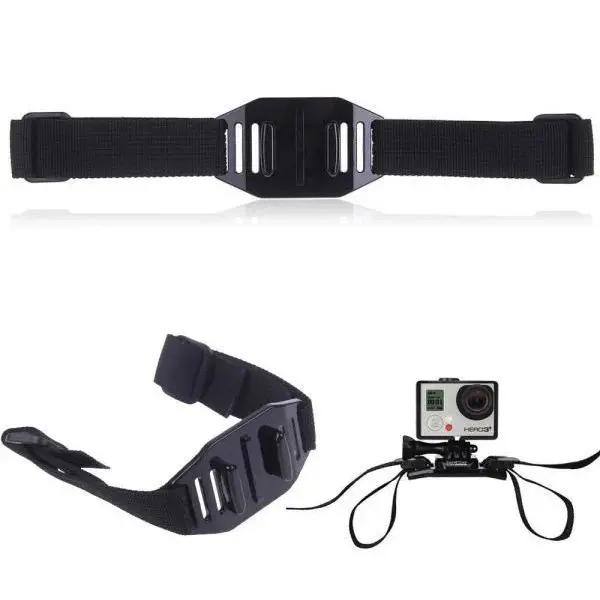 Helmet Strap Mount Helmet Action Cam for GoPro / Tali Helm Untuk Kamera GoPro / Strap Tali Kamera Helm Agar Tidak Jatuh Cocok Digunakan Untuk Bersepeda Motoran / Sabuk Pengikat Helem Mount Gopro Helm Sepeda - Ms 0