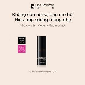 FunnyElves Xịt cố định trang điểm lâu trôi, Xịt cố định trang điểm dạng sương mịn, Dưỡng ẩm, Kiểm soát dầu, 30ml, 100ml (tùy chọn), Phù hợp với mọi loại da, Mỹ phẩm dành cho phụ nữ. TB