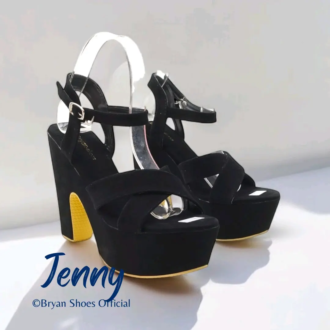 JENNY 12CM SUEDE BLACK