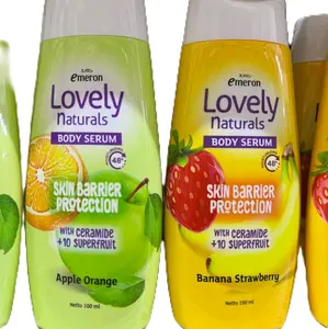 (DAPAT 2 pcs) handbody lovely naturals body serum apple orange dan banana strawberry 100ml