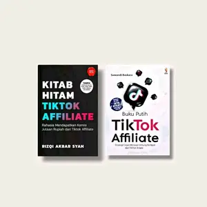 Paket 2 Buku Kitab Hitam Tiktok Affiliate + Buku Putih Tiktok Affiliate ( Isi 2 Buku )