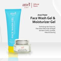 Gambar Amei Bundling Face Wash Gel & Amei Dark Spot Moisturizer Gel 30g Mencerahkan Melembabkan Menyamarkan Bekas Jerawat Flek Hitam Membandel Kulit Lebih Cerah & Lembut - Beli 1 Face Wash + Moist Gel dari amei アメイ Kab. Karanganyar 2 Tokopedia