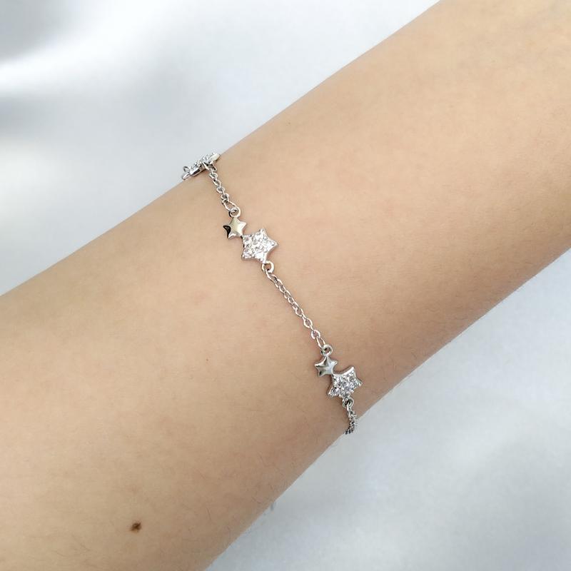 Gelang Titanium wanita -Bt3- Perhiasan aksesoris bracelets anti karat simpel daily 5