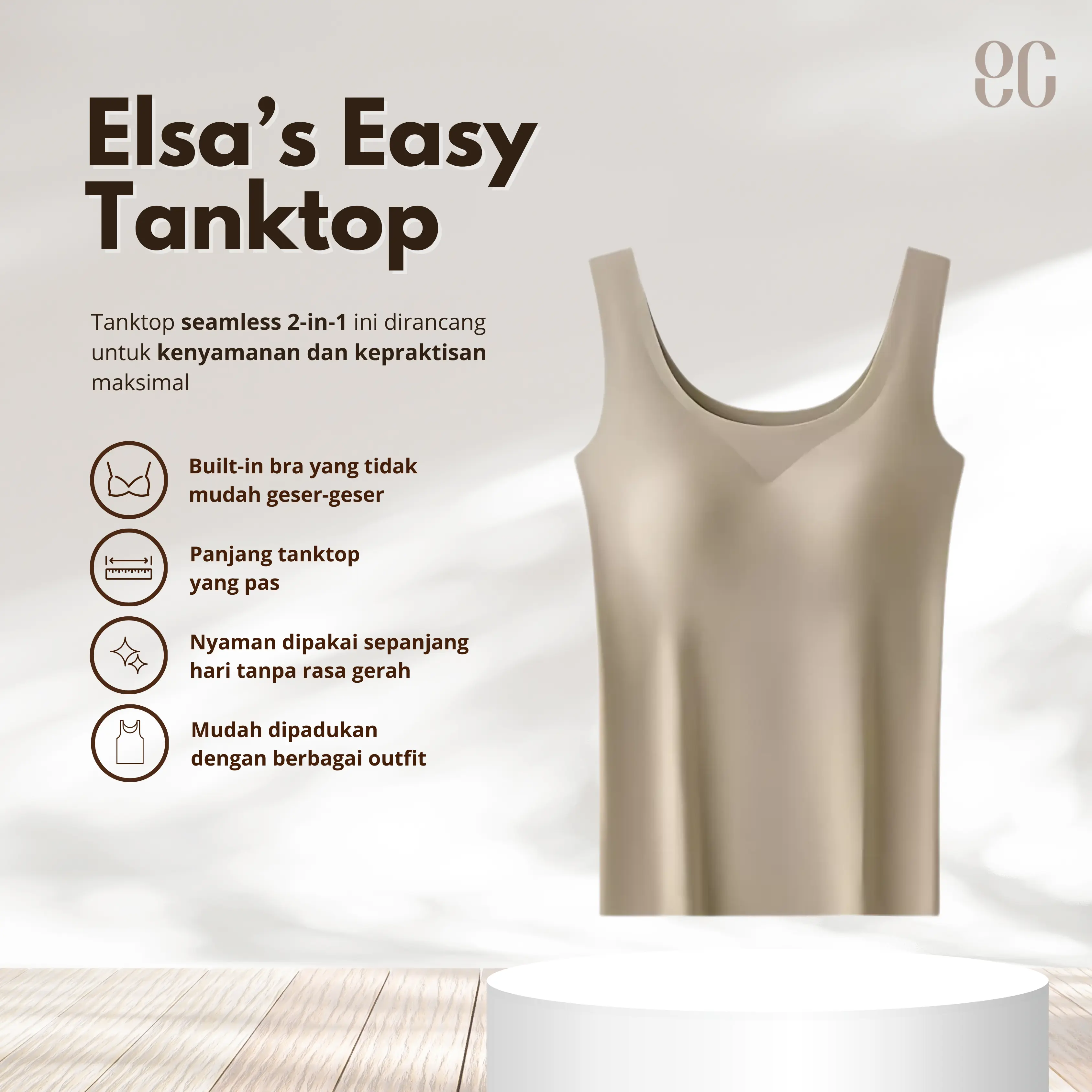 Elsa's Easy Tanktop Bra / Bra Tanktop Polos
