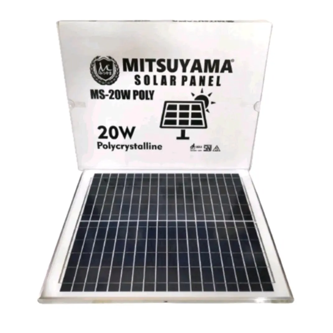 Solar Panel Cell Papan Surya 20wp Poly Crystalline Mitsuyama
