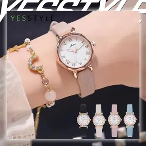 Yesstyle Jam Tangan Wanita Jhui Dial Kecil Minimalis Vintage Analog Watch Fashion
