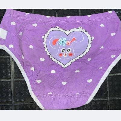 Uniqueestore CD1937 CD Karakter Celana Dalam Segitiga Anak Perempuan Kartun Rabbit Kelinci Ungu Lucu Fashion 6