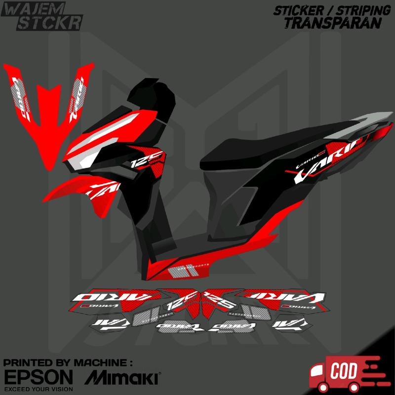 STRIPING TRANSPARAN VARIO 125 NEW 2023 GEN 2 CUSTOM MALAYSIA 3