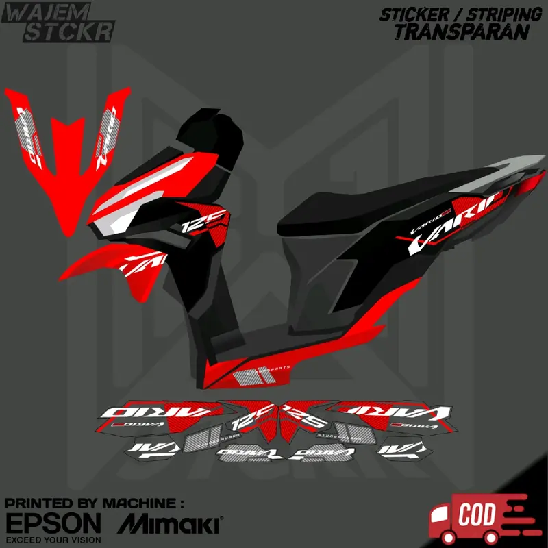 STRIPING TRANSPARAN VARIO 125 NEW 2023 GEN 2 CUSTOM MALAYSIA 3