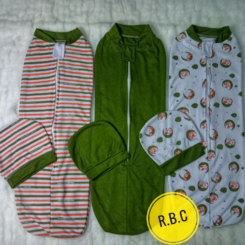3pcs bedong instan bisa COD seri oliv Bebas BPA Karakter dapat dicuci dengan mesin zoo kuning bayi 4