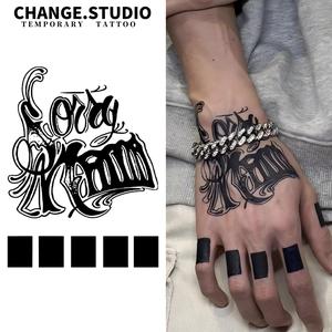 Hình Xăm Tạm Thời, Thiết Kế Tay Lưng, Hỗn Hợp Màu Đen, Kéo Dài Trong 15 Ngày, Không Thấm Nước Và Chống Chà Xát. Xin Lỗi Miếng Dán Hình Xăm