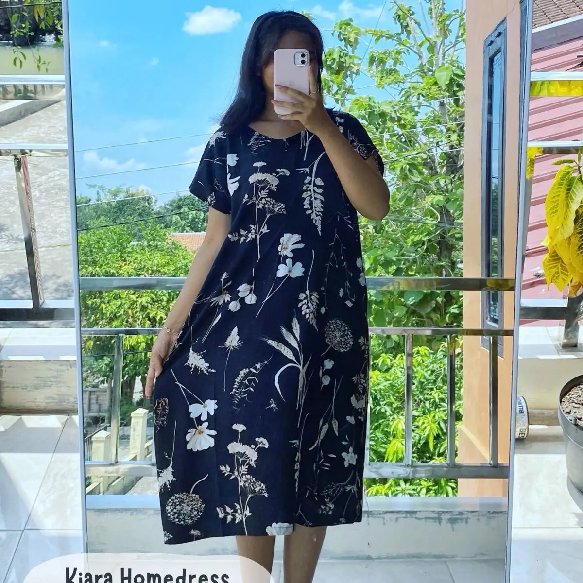 Kiara Daster Selutut Daster Habel Pendek Premium Murah hits