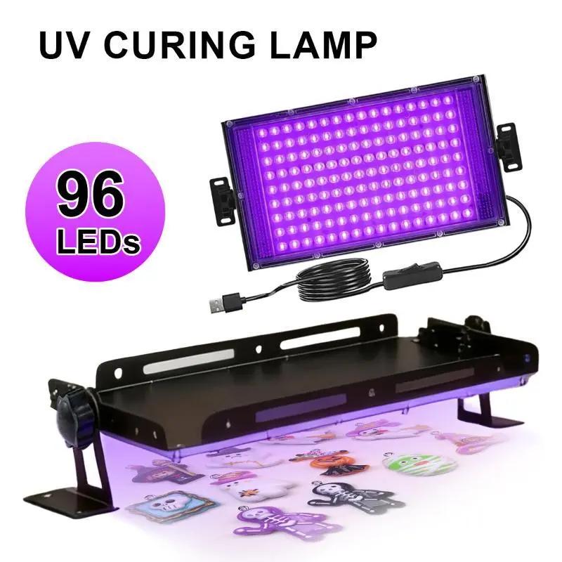 Năng lượng thấp 96 LEDs UV keo chữa đèn USB powered tia cực tím nhựa thiết bị…