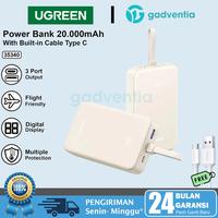 Gambar UGREEN 35340 Power Bank 20.000mAh PD QC 3.0 Powerbank LED Built in Cable Type C Fast Charging 22.5W For iPhone 15 16 Pro Max Samsung S24 - 35338 5.000mAh dari GADVENTIA Kota Administrasi Jakarta Barat 1 Tokopedia