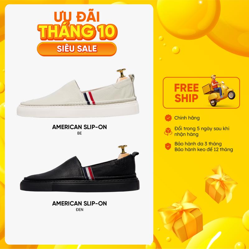 Giày Lười Nam Bentoni American SlipOn Da Bò Thật Cao Cấp, Giữ Phom, Dễ Phối Đồ – Đế Cao Su Êm Ái, Chống Trơn, Bền Đẹp Năng Động Phù Hợp Đi Làm,Đi Chơi
