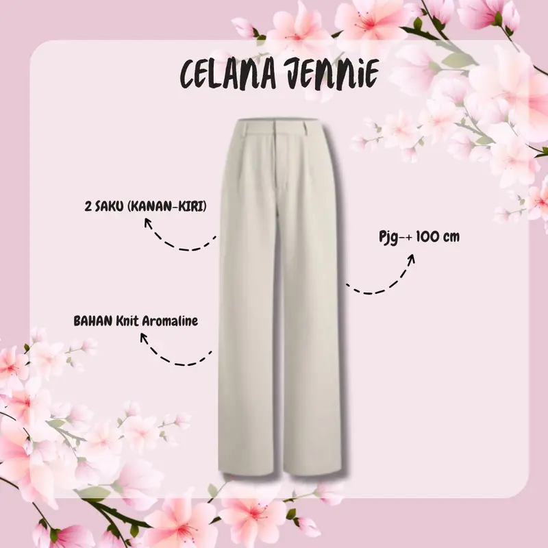 Ootd Korean Style | One Set Remaja Kekinian Korea | One Set Kemeja Celana Jennie-Nn02 4