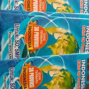 buku atlas klip edisi terbaru 38 provinsi indonesia & dunia (16×23 cm)