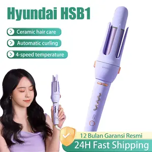 Hyundai Keriting Hair 32mm Curler Pengeriting Rambut Otomatis HSB1 Catokan Keriting Otomatis