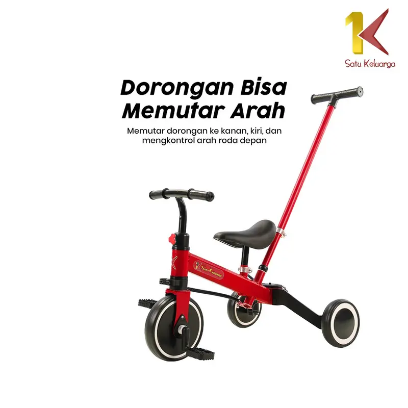 SNI [COD] SK M97 Mainan Sepeda Roda 3 Anak Dorong Keseimbangan Anak toys 4