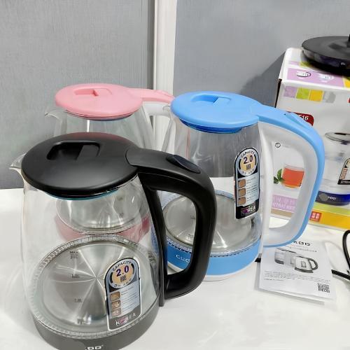 Âm Siêu Tốc Thủy Tinh 2L 1500W , Ấm Đun Nước Tự Ngắt Khi Nhiệt Cao Bảo Hành 12 Tháng
