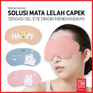 Sleep eye mask cover therapy mask cooler dingin bahan lembut soft foam relaxing masker pentup mata untuk tidur mengatasi mata panda sleeping mask gel jelly