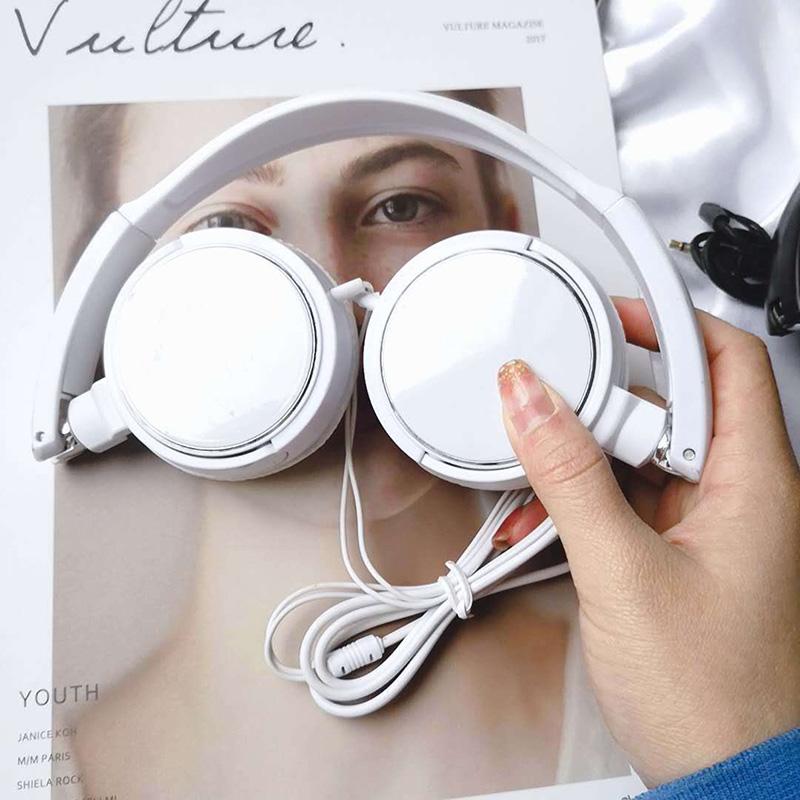 Tai nghe có dây, Điện thoại di động, Máy tính, Phổ thông kính thiên văn gấp Subwoofer Wired Headset Nhét Tai Nghe Nhạc Earphone