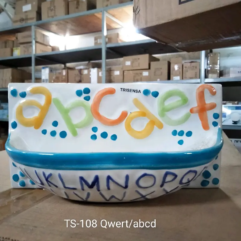 Tempat sabun keramik karakter Kamar mandi 6
