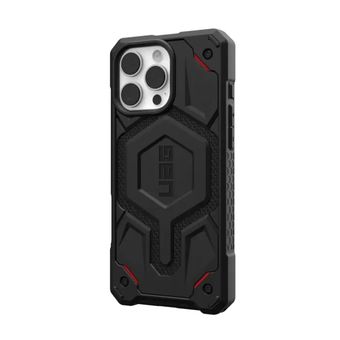 Ốp Lưng UAG, Tương Thích Với iPhone 16 Pro Max, 15Pro, 14Plus Và 13, Được Làm Bằng Chất Liệu Kevlar, Màu Đen, Nam Châm Tích Hợp, Tương Thích Với Sạc MagSafe, Vỏ Bảo Vệ Chống Rơi Chắc Chắn Cao Cấp Phụ Kiện Carbon Case 3