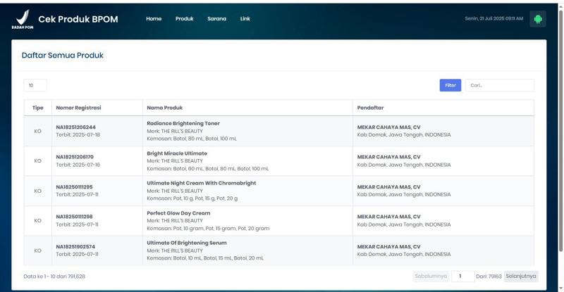 The Rill’s beauty skincare paket isi 5 with night cream Chromabright Perawatan Mencerahkan Membersihkan Pencerah Pelembab Memudarkan