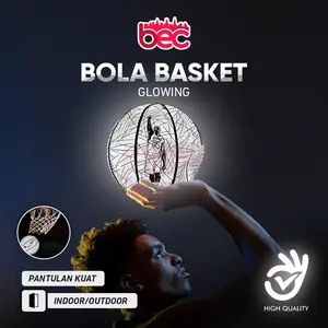 BOLA BASKET GLOWING GUARD WHITE GLOW SINAR Basketball - Size 7