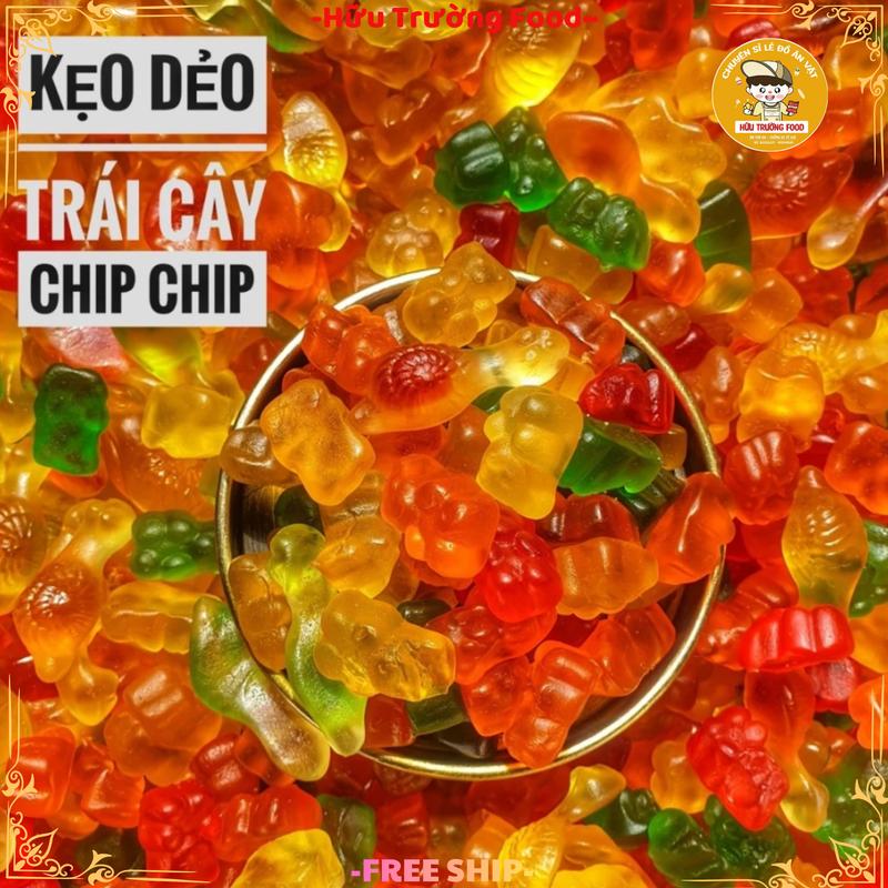 500G Kẹo Dẻo Chip Chip Mix Vị Trái Cây Mix Vị Nhiều Hình Miễn Phí Vận Chuyển - Hữu Trường Food Ăn Vặt Chuyên Sỉ