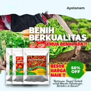 AYOTANAM Semua Benih ada Promo DISKON !!! Benih Jagung Cabai Tomat Pakcoy Sawi Kacang Terong Dll sayuran