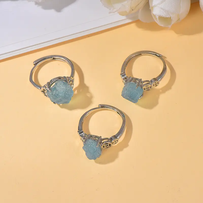 Vòng Tay Aquamarine, Đá Thô Tự Nhiên, Dành Cho Phụ Nữ Và Nam Giới, Đẹp Mắt, Khí Chất