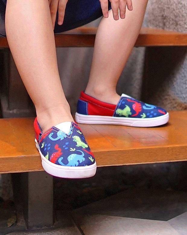 DECKS KIDS SEPATU ANAK HAMADA DINO RED SIZE 22-36 6