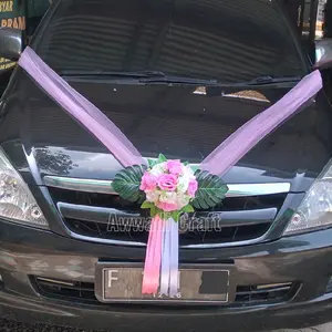 Bunga Mobil pengantin Dekorasi bunga mobil pengantin