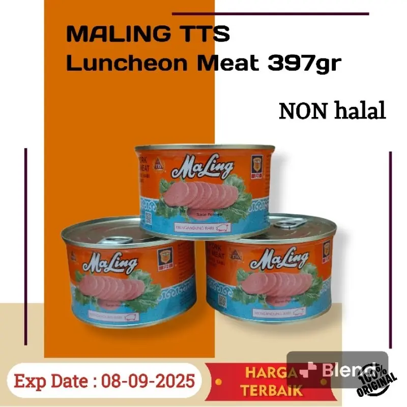 Maling TTS Canned pork Luncheon Meat 397gr ( NON HALAL )