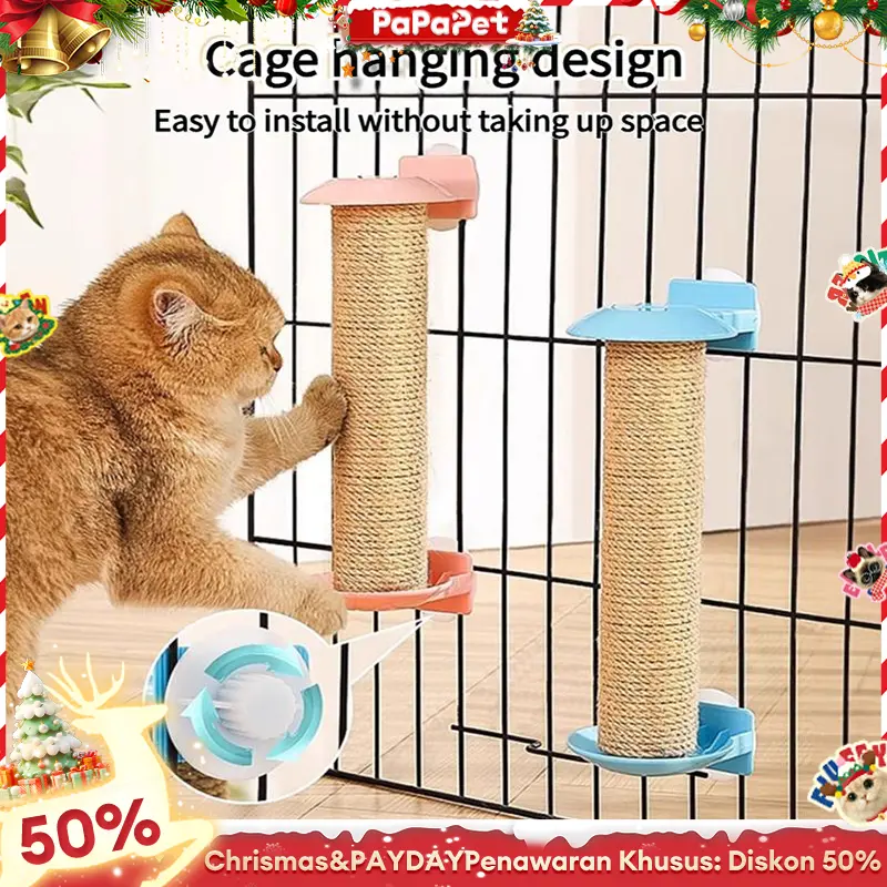 【7.7】Kucing Mainan Kucing Gores Sisal yang Tahan Aus Mainan Kucing Gores Sisal Mainan Kucing Gores