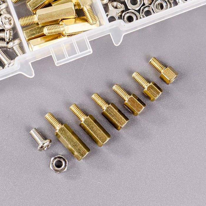 Xhhd 180Pcs M3 Motherboard Standoffs & Screws & Nuts Kit, Hex Male ...
