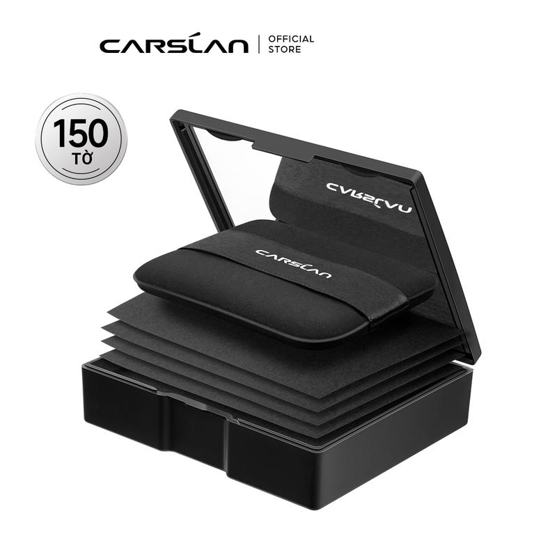 Carslan Black Magnet Giấy Thấm Dầu cố dịnh lớp makeup ,Thấm dầu & cố dịnh lớp makeup,phục hồi lớp trang điểm mờ mịt, sạch mướt 150 tờ/gói,