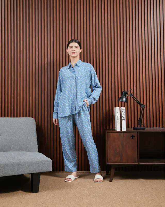 Piyama Kemeja Setelan Panjang Dydlabel Alesya Set Bahan Rayon 6