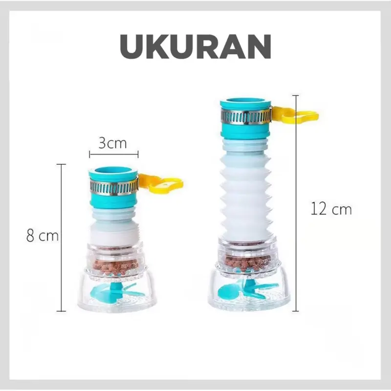 SAMBUNGAN KRAN AIR / SARINGAN KRAN AIR / FILTER KRAN AIR FLEXIBLE FILTER AIR ANTI SPLASH 4 & 3 LAPIS 8