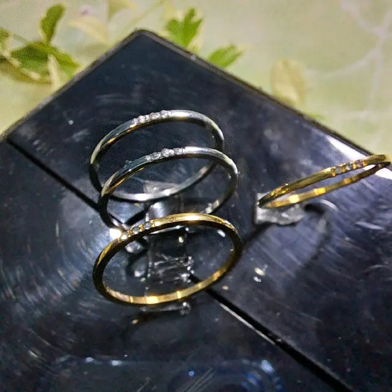 Cincin Titanium Bidadari Permata Kecil Anti Karat dan Anti Luntur SIAP86 1