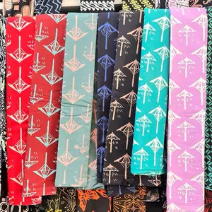 Kain Batik Cap dan Tulis Khas Tasikmalaya Motif Payung Warna-warni Desain Elegan Bahan Katun Prima Ukuran 2.15m x 1.05m Produk Asli Lokal Berkualitas