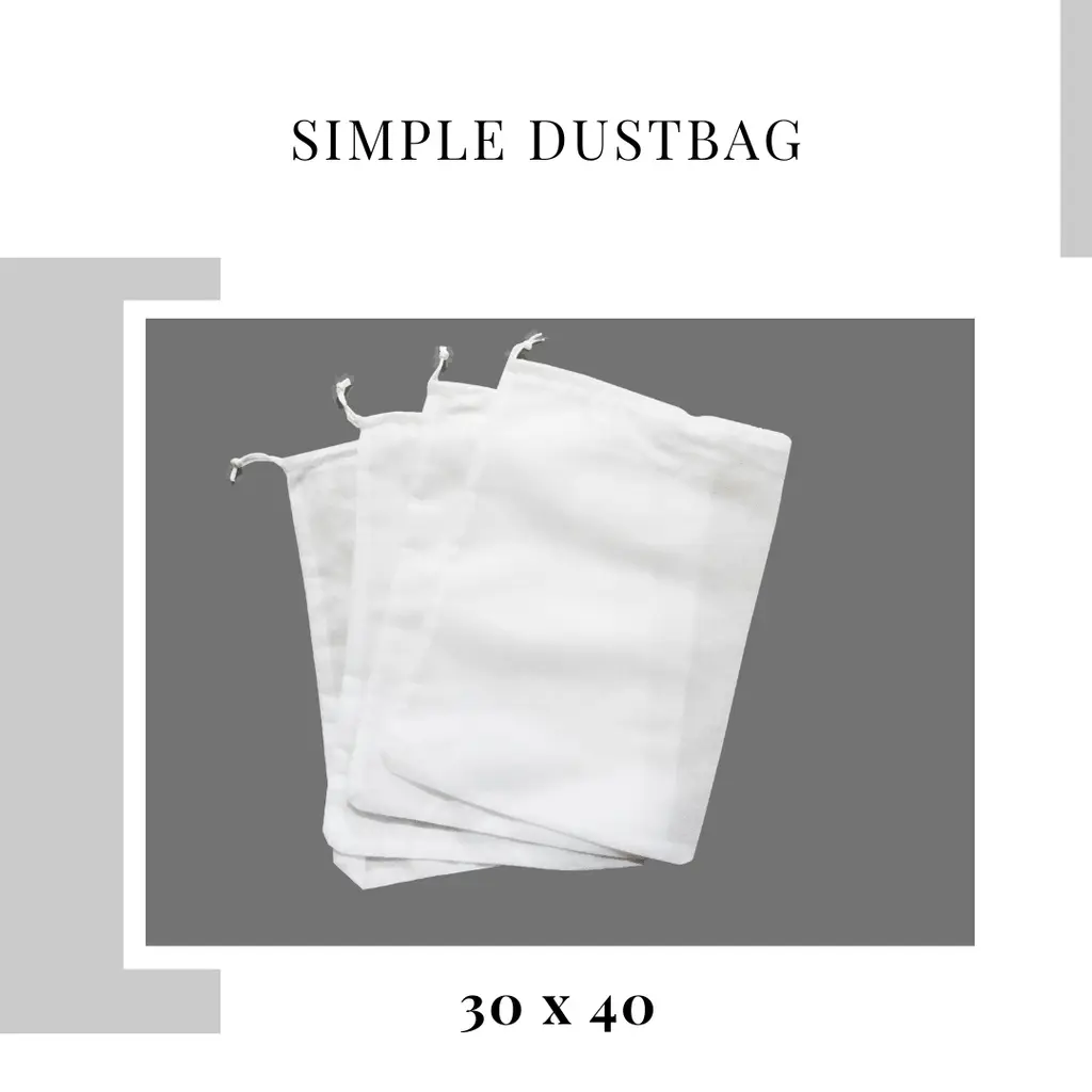 Tas serut Dustbag dustbag polos dustbag serut kantong serut pouch serut polosan 30x40