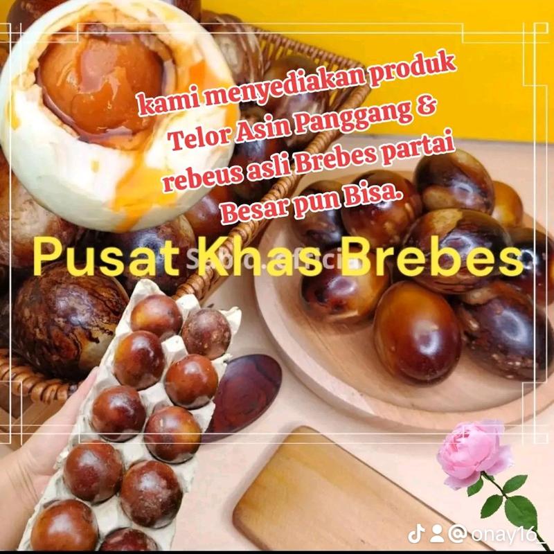 Telur Asin Brebes Organik Snack 15 Butir - Makanan Ringan Telur Food Camilan telur Cemilan Keripik 1
